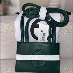 Small telfar dark olive bag